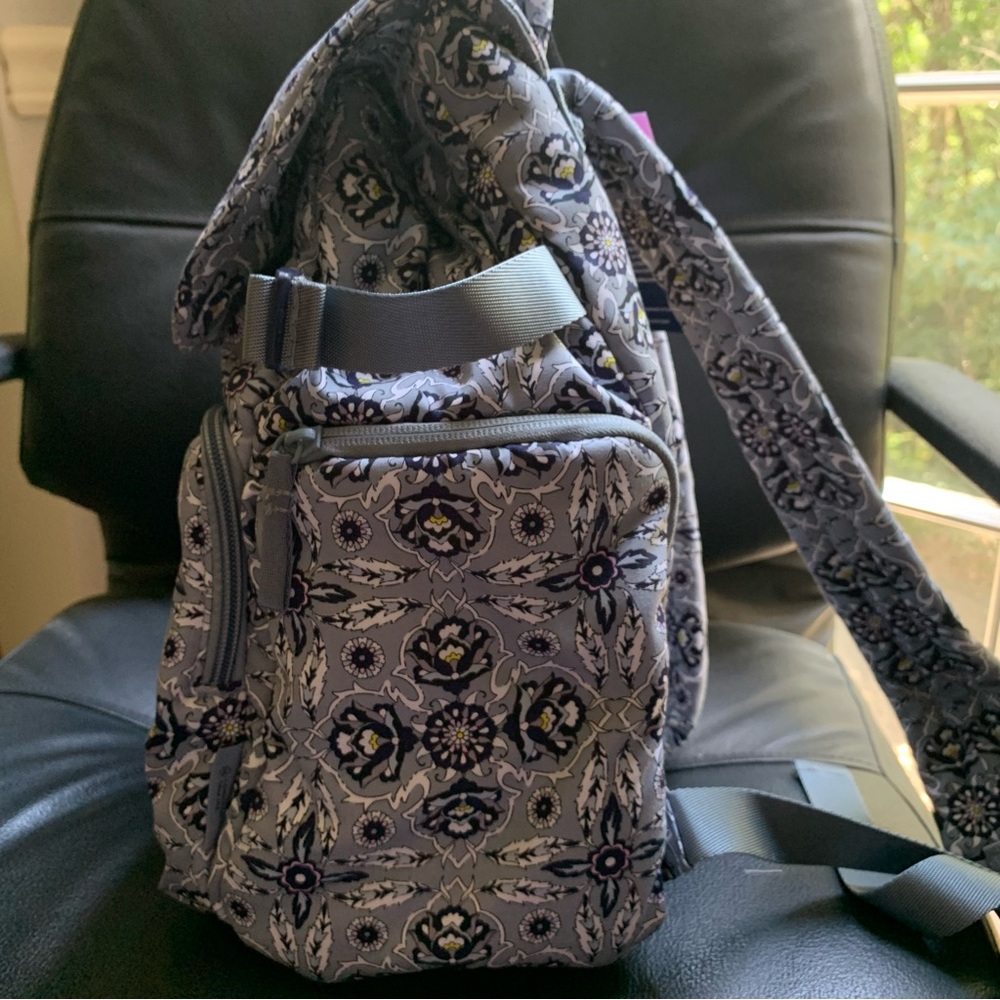 New Vera Bradley Cotton Utility Backpack, Plaza Tile Retail $95 - Picture 7 of 11